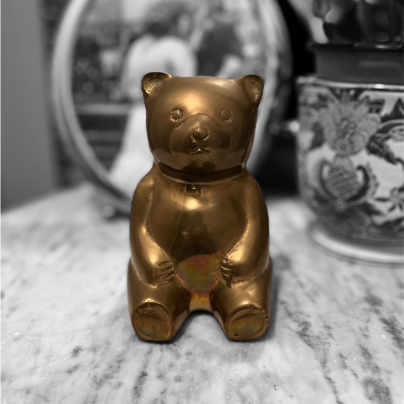 Vintage Teddy Bear Coin Bank - Picture 2 of 5